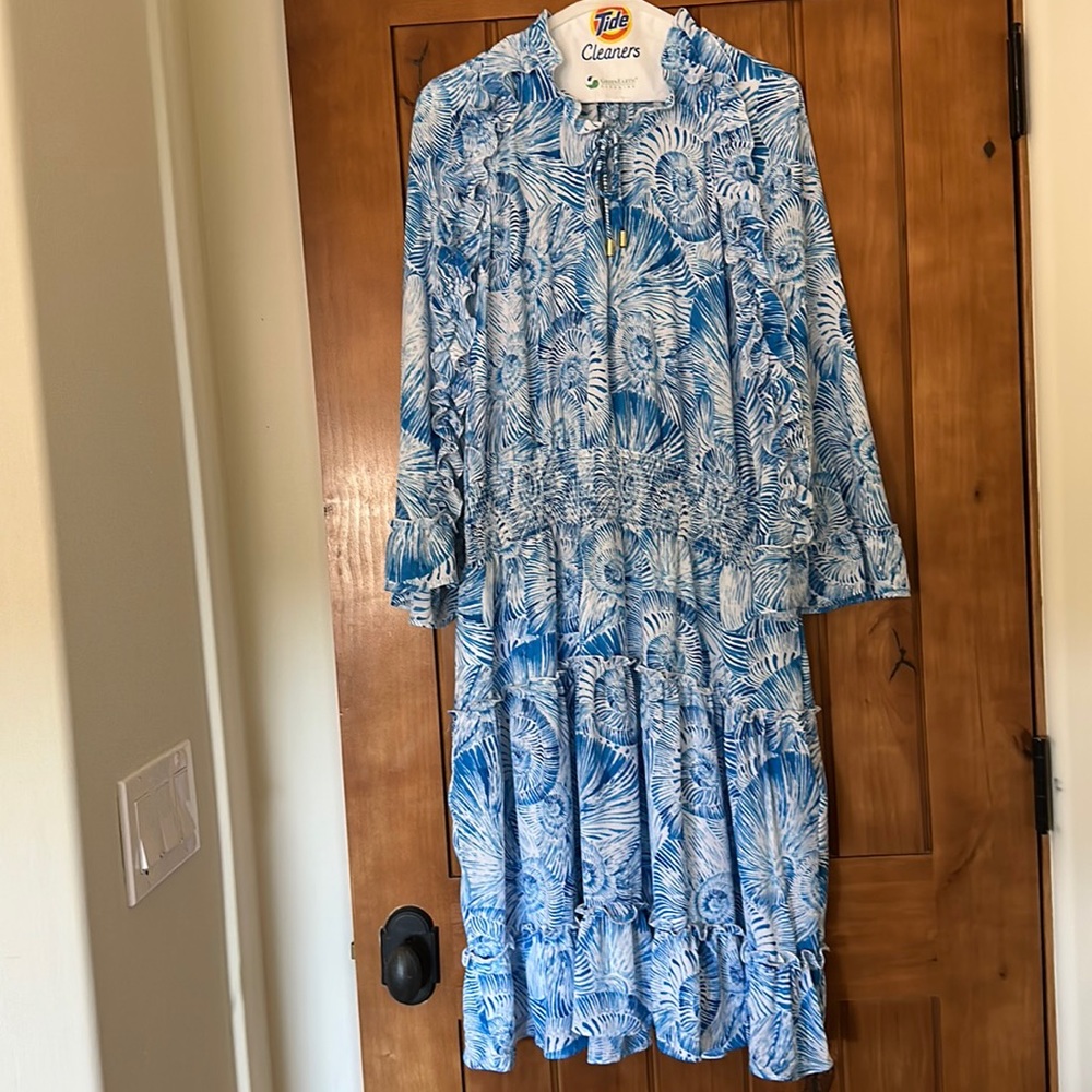Chiffon Bell Sleeve Dress